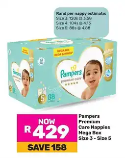 Game Pampers Premium Care Nappies Mega Box offer