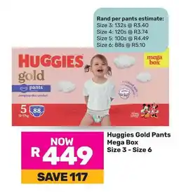 Game Huggies Gold Pants Mega Box offer