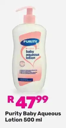 Game Purity Baby Aqueous Lotion offer