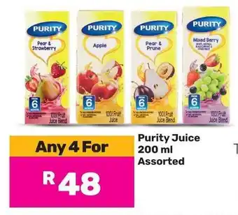 Game Purity Juice Assorted offer