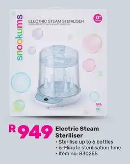 Game Electric Steam Steriliser offer