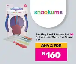 Game Feeding Bowl & Spoon Set OR 5-Pack Heat Sensitive Spoon Set offer