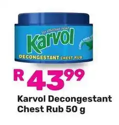 Game Karvol Decongestant Chest Rub offer