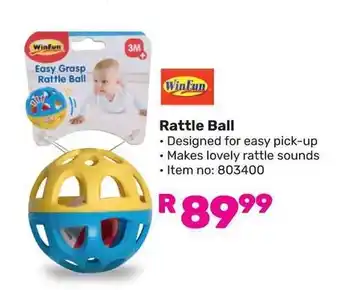 Game Winfun Rattle Ball offer