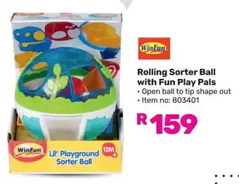 Game Winfun Rolling Sorter Ball with Fun Play Pals offer