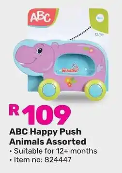 Game ABC Happy Push Animals Assorted offer