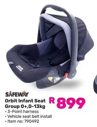 Game SAFEWAY Orbit Infant Seat Group offer