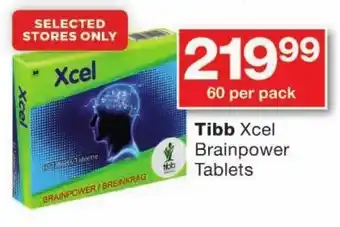 Checkers Tibb Xcel Brainpower Tablets offer