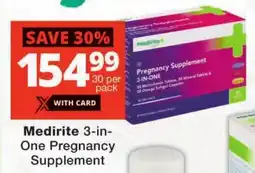 Checkers Medirite 3-in-One Pregnancy Supplement offer