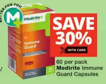 Checkers Medirite Immune Guard Capsules offer