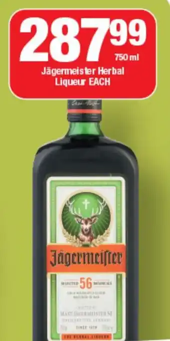 OK Liquor Jägermeister Herbal Liqueur offer