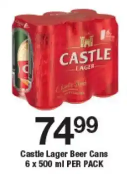 OK Liquor Castle Lager Beer Cans offer