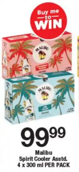 OK Liquor Malibu Spirit Cooler Asstd. offer