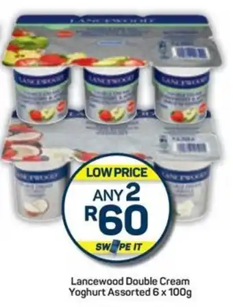 Pick n Pay Hypermarket Lancewood Double Cream Yoghurt Assorted offer