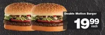 Check Star Double Mutton Burger offer