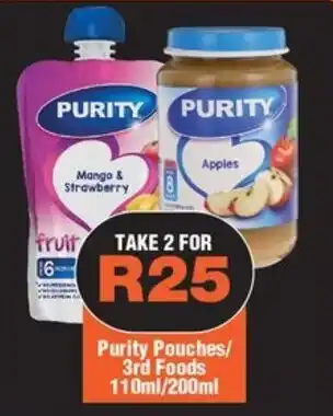 Check Star Purity Pouches/ 3rd Foods offer