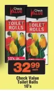 Check Star Check Value Toilet Rolls offer