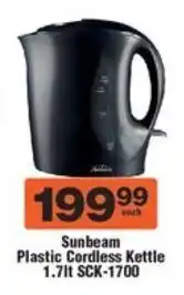 Check Star Sunbeam Plastic Cordless Kettle offer