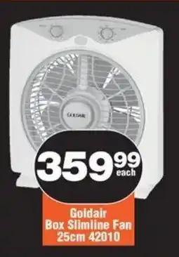 Check Star Goldair Box Slimline Fan offer