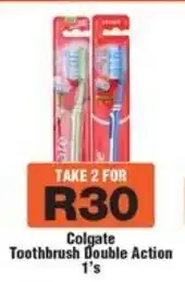 Check Star Colgate Toothbrush Double Action offer