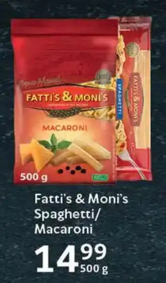 Oxford Freshmarket Fatti's & Moni's Spaghetti/ Macaroni offer