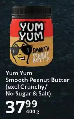 Oxford Freshmarket Yum Yum Smooth Peanut Butter (excl Crunchy/ No Sugar & Salt) offer