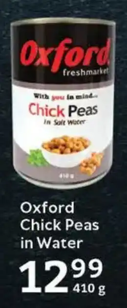 Oxford Freshmarket Oxford Chick Peas in Water offer