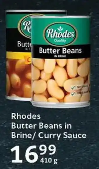 Oxford Freshmarket Rhodes Butter Beans in Brine/ Curry Sauce offer