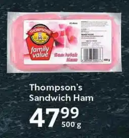 Oxford Freshmarket Thompson's Sandwich Ham offer