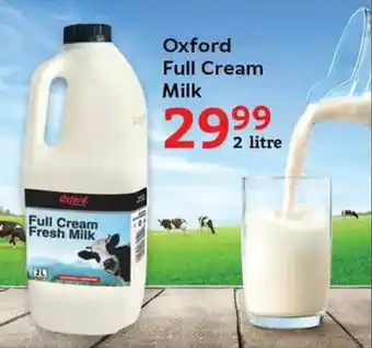 Oxford Freshmarket Oxford Full Cream Milk offer