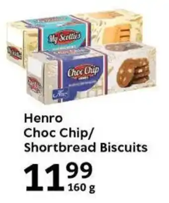 Oxford Freshmarket Henro Choc Chip/ Shortbread Biscuits offer