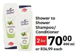 Oxford Freshmarket Shower to Shower Shampoo/ Conditioner offer