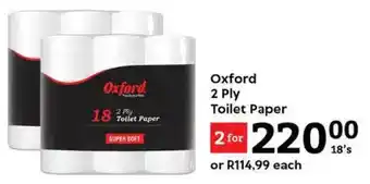 Oxford Freshmarket Oxford 2 Ply Toilet Paper offer