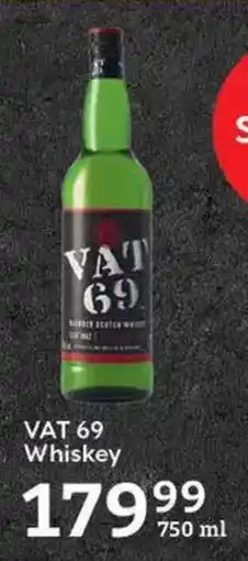 Oxford Freshmarket VAT 69 Whiskey offer