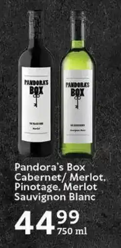 Oxford Freshmarket Pandora's Box Cabernet/Merlot, Pinotage, Merlot Sauvignon Blanc offer