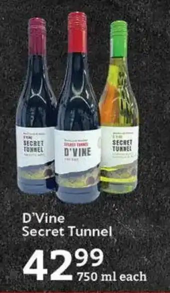 Oxford Freshmarket D'Vine Secret Tunnel offer