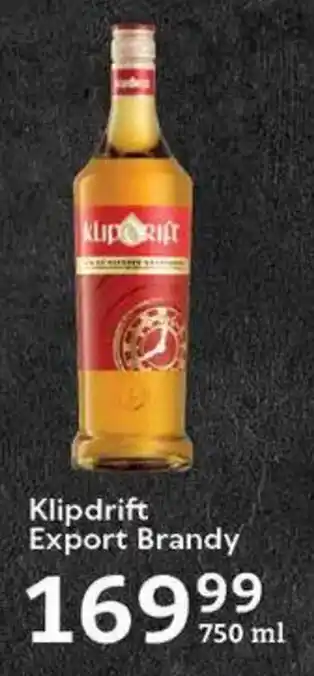 Oxford Freshmarket Klipdrift Export Brandy offer