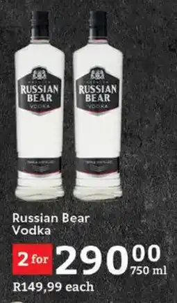 Oxford Freshmarket Russian Bear Vodka offer