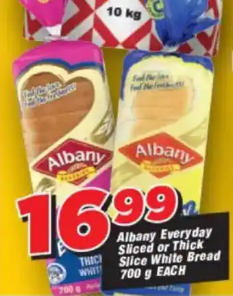 OK Grocer Albany Everyday Sliced or Thick Slice White Bread offer