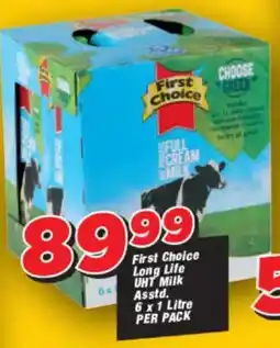 OK Grocer First Choice Long Life UHT Milk Asstd. offer