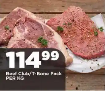 OK Grocer Beef Club/T-Bone Pack offer