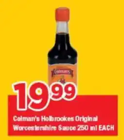 OK Grocer Colman's Holbrookes Original Worcestershire Sauce offer