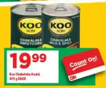 OK Grocer Koo Chakalaka Asstd. offer