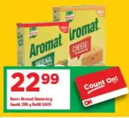 OK Grocer Knorr Aromat Seasoning Asstd. Refill offer