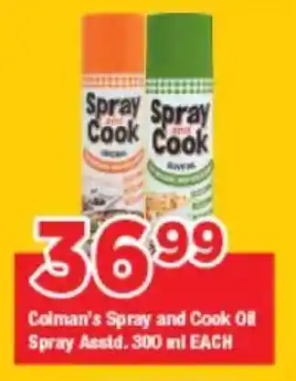 OK Grocer Colman's Spray and Cook Oil Spray Asstd. offer