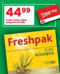 OK Grocer Freshpak Rooibos Tagless Teabags offer