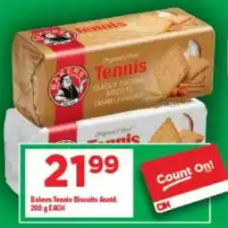 OK Grocer Bakers Tennis Biscuits Asstd. offer