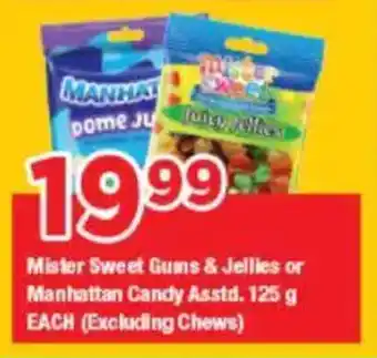 OK Grocer Mister Sweet Gums & Jellies or Manhattan Candy Asstd. (Excluding Chews) offer