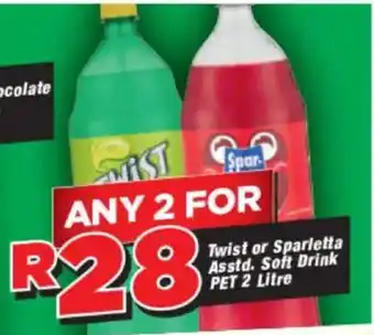 OK Grocer Twist or Sparletta Asstd. Soft Drink offer