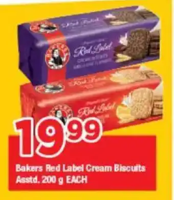 OK Grocer Bakers Red Label Cream Biscuits Asstd. offer